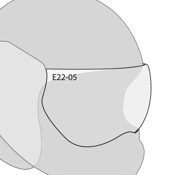 ROOF CRISTAL helmet screen - RO35 COOPER - ColorlessRef: RO0093 / 10098000