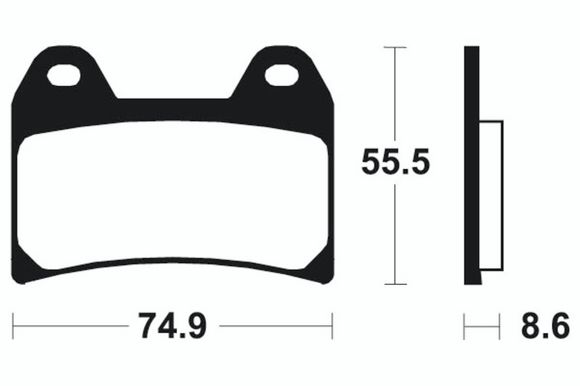Tecnium Performance Sintered Metal Brake Pads - MF206Ref: Te02301A / 1022750