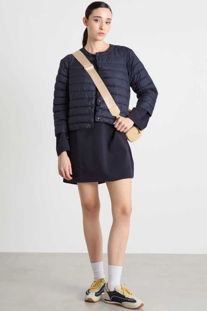 Boxy padded jacket - DARK BLUE