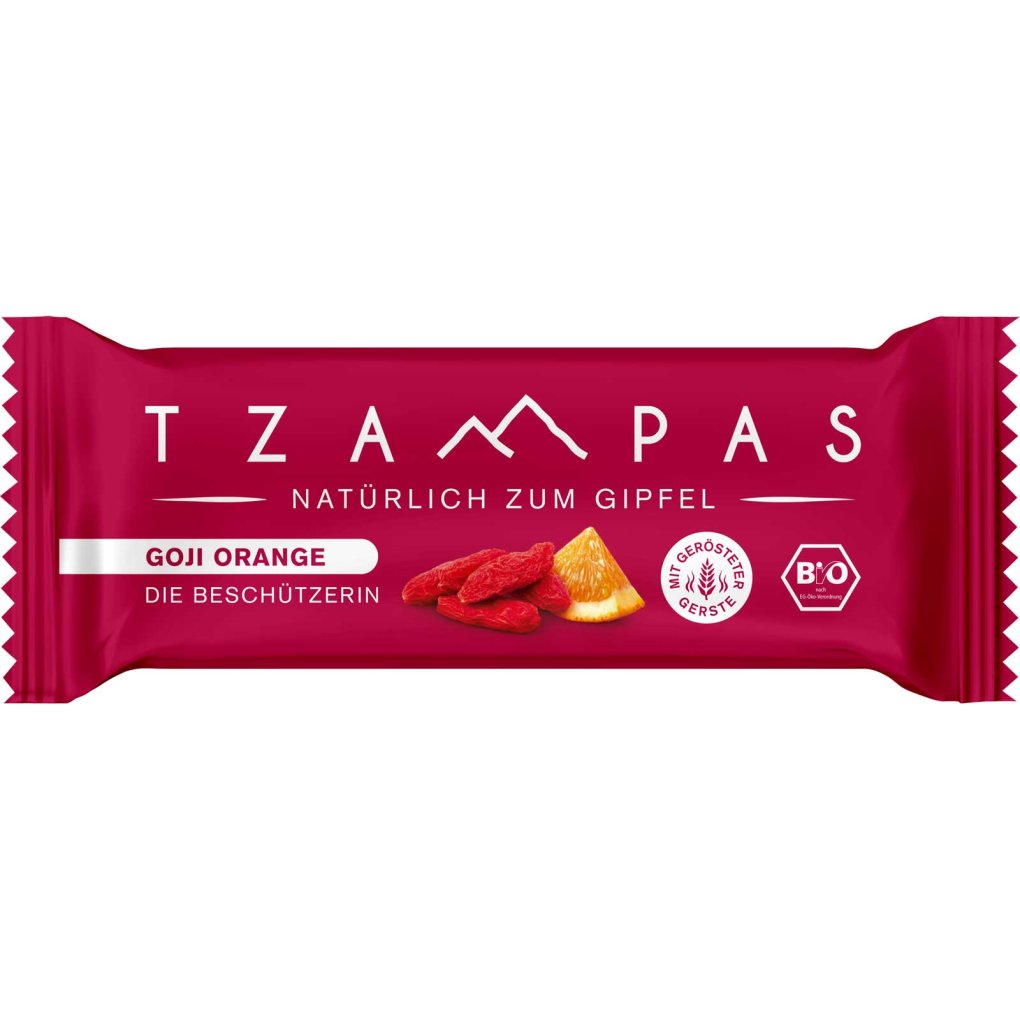 TZAMPAS ORGANIC Goji Orange - Energy Bar - 16x40g