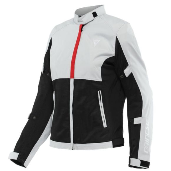 Dainese Risoluta Air Tex Lady - Gray / Rouge Motorcycle JacketRef: Dn1899-C59143