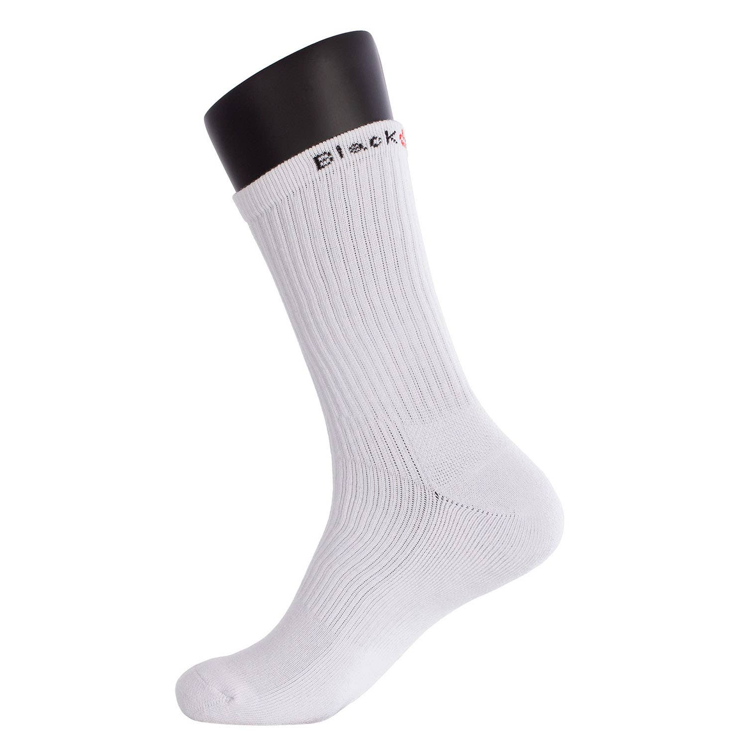 3 PACK 3 BLACK CROWN HIGH SOCKS A000411 WHITE