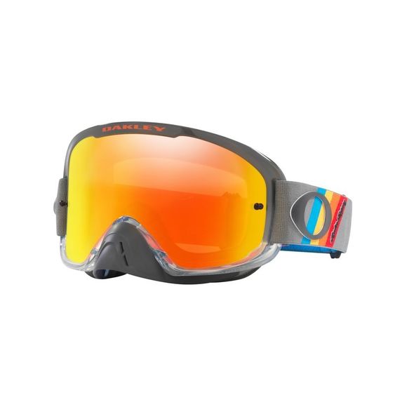Masque cross Oakley O FRAME 2.0 TLD GREY STRIPES FIRE IRIDIUM 2024 - GrisRef : OK1673 / 8008074002