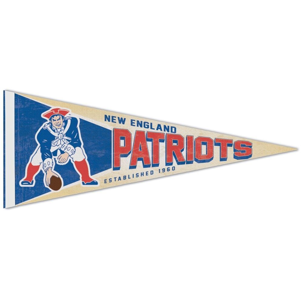 New England Patriots Premium Throwback NFL Pennant