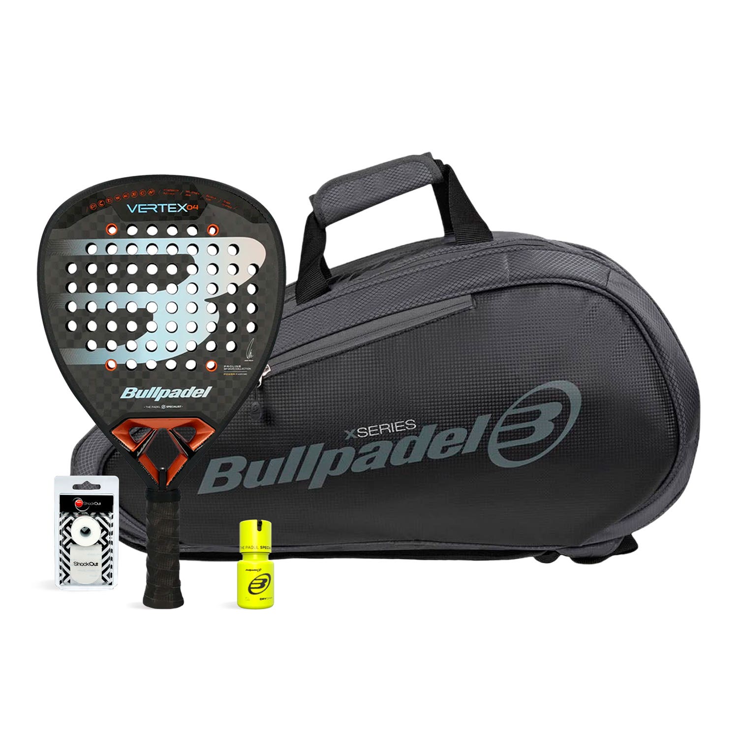 PACK BULLPADEL VERTEX 04 25 PADELBAG AVANT 2 DRY GRIP