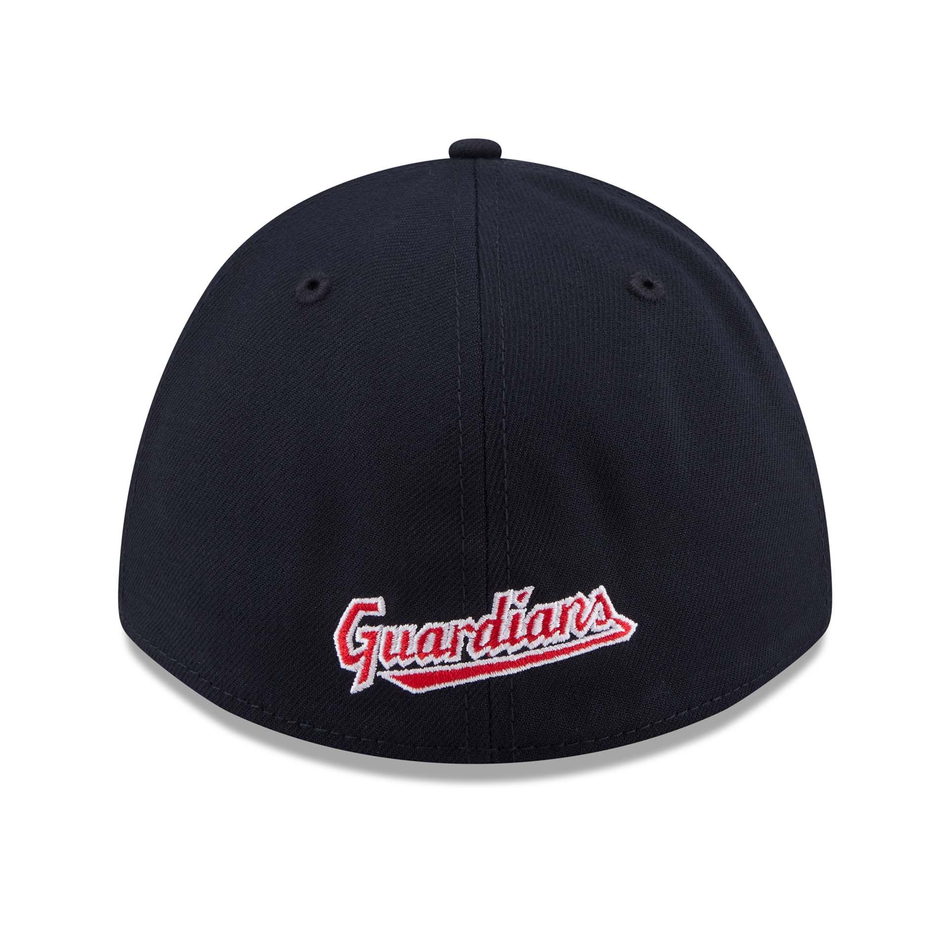 Cleveland Guardians MLB Alternate Team Logo 39THIRTY M-Crown Flex Cap Navy