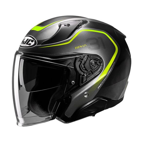HJC RPHA31 jet helmet - KOUV - Black / YellowRef: HJ1099