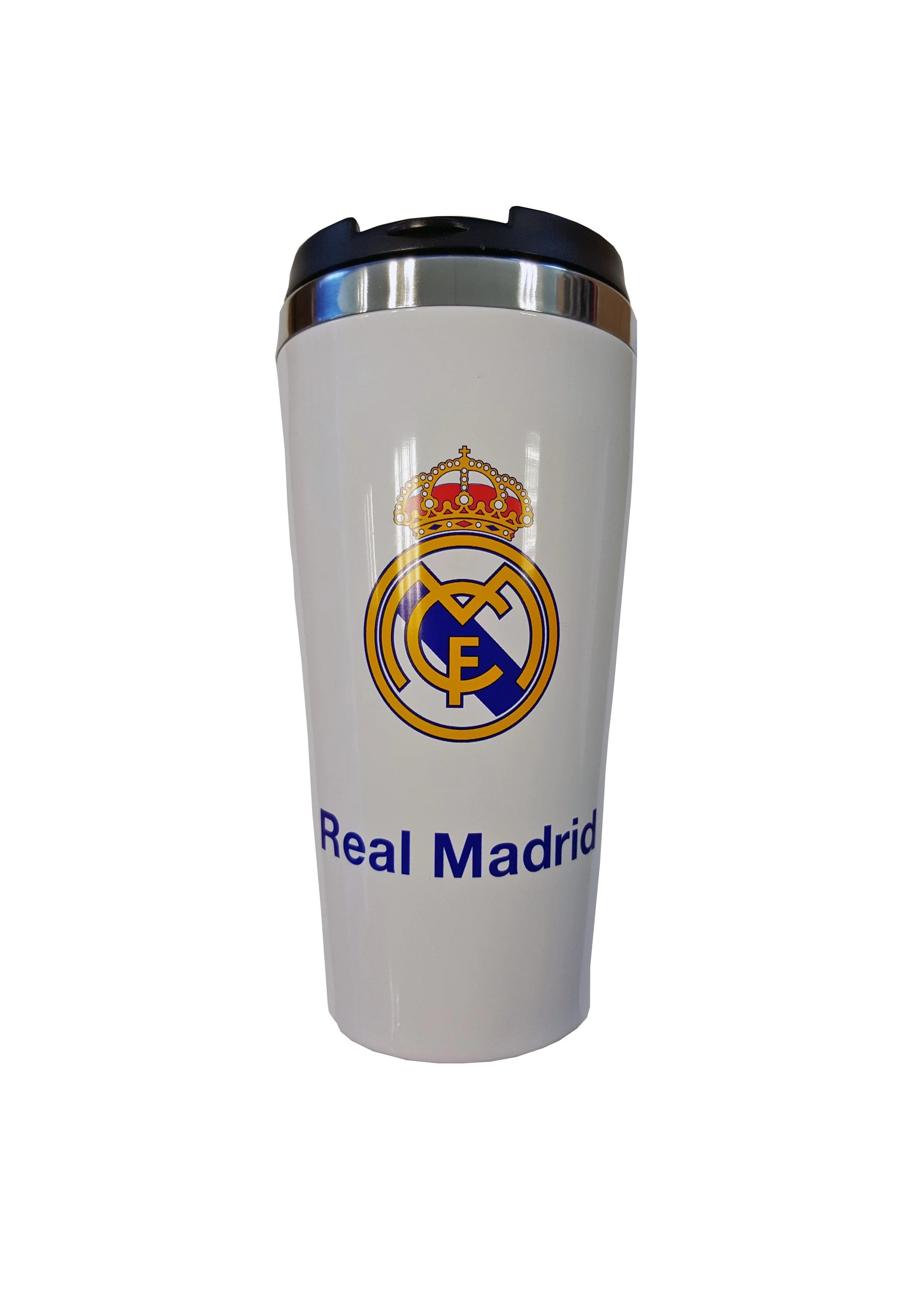 Real Madrid White Thermal Mug