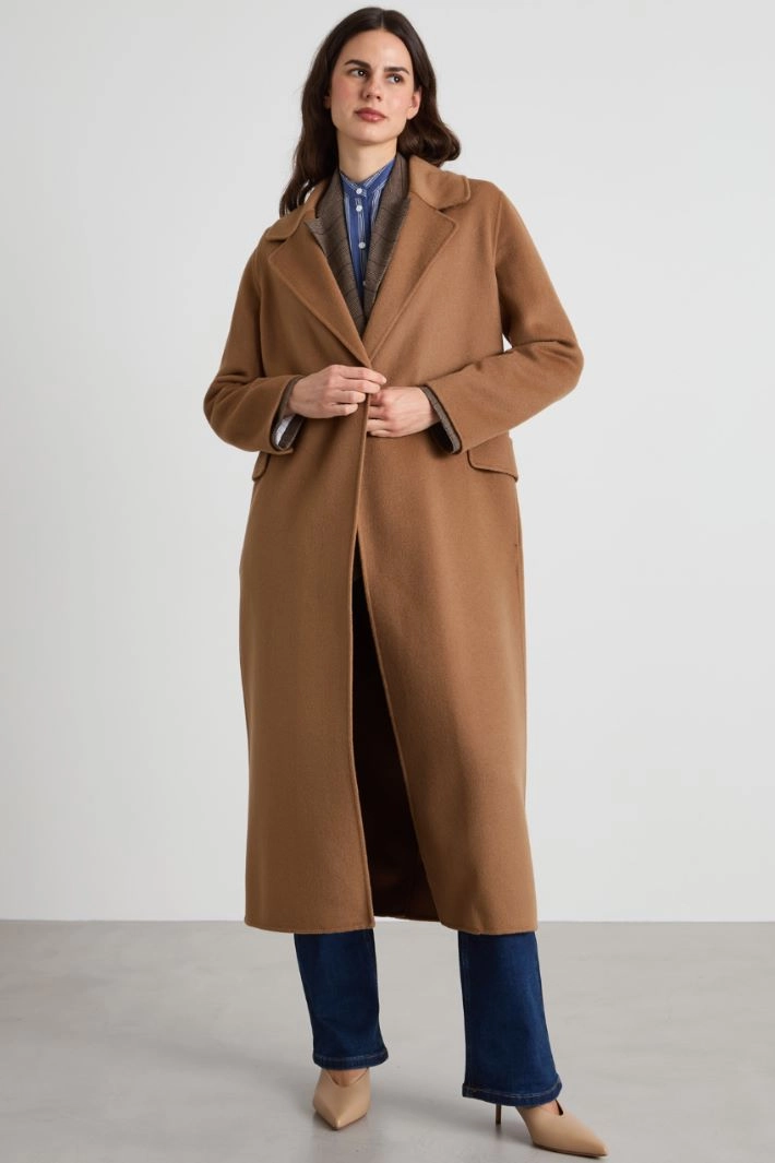 Wrap drap coat - CAMEL