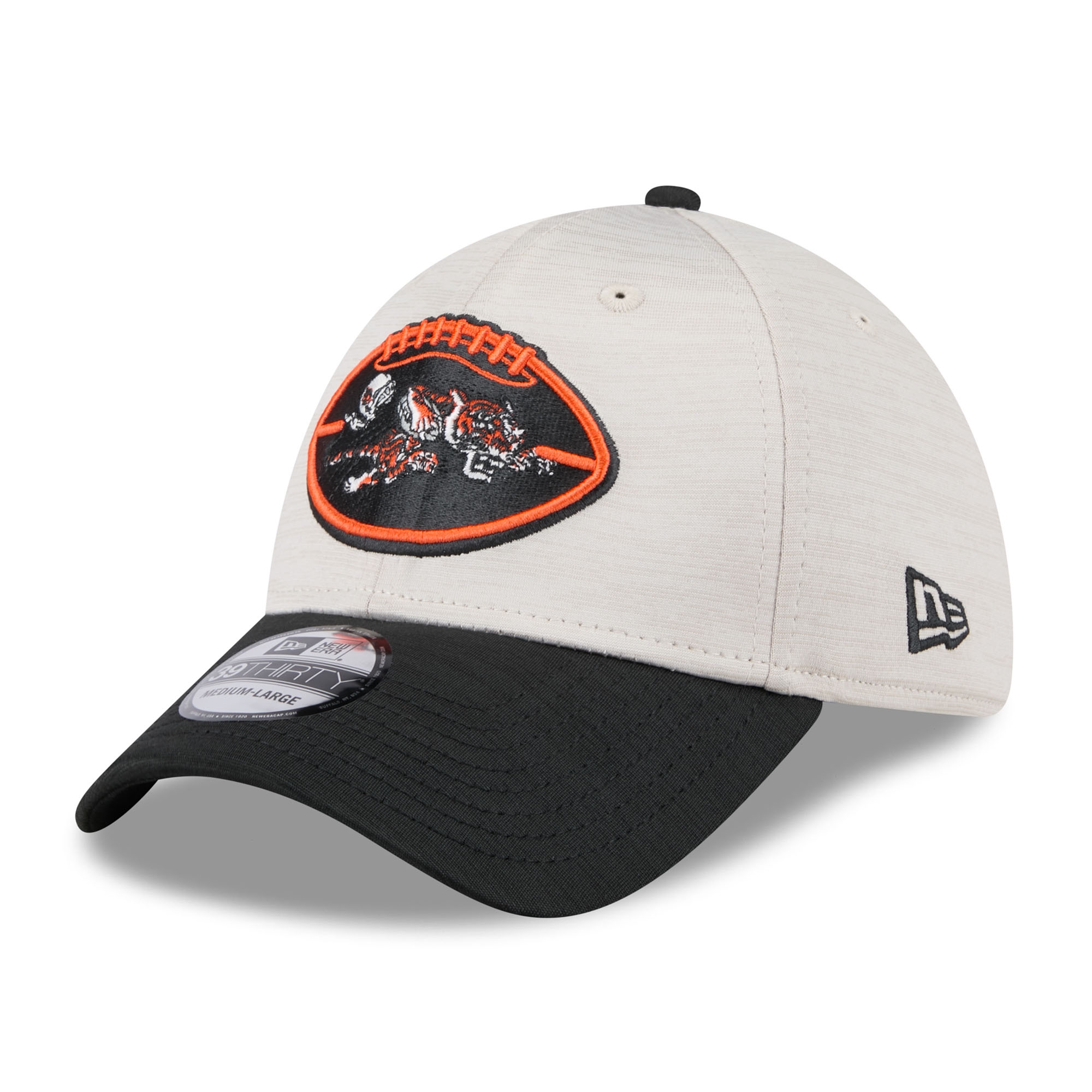 Cincinnati Bengals Historic 2024 NFL Sideline New Era 39THIRTY Flex Cap
