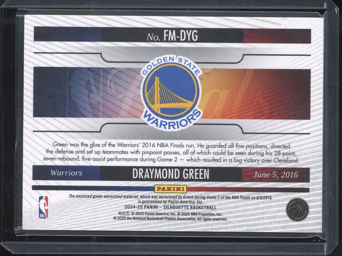 2024-25 Panini Silhouette Basketball Draymond Green /10 #FM-DYG