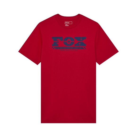T-Shirt manches courtes Fox NATIONAL PREM - Rouge / NoirRef : FX5372