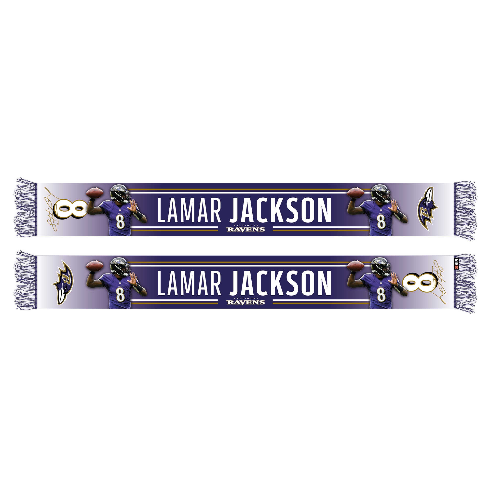 Lamar Jackson Baltimore Ravens HD NFL Scarf