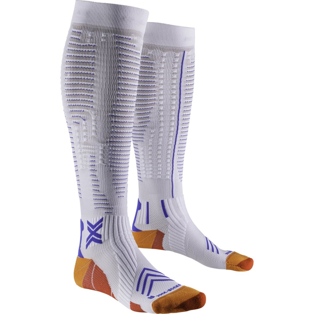 X-Socks Run Expert Effektor OTC Socks - white/orange/twyce blue