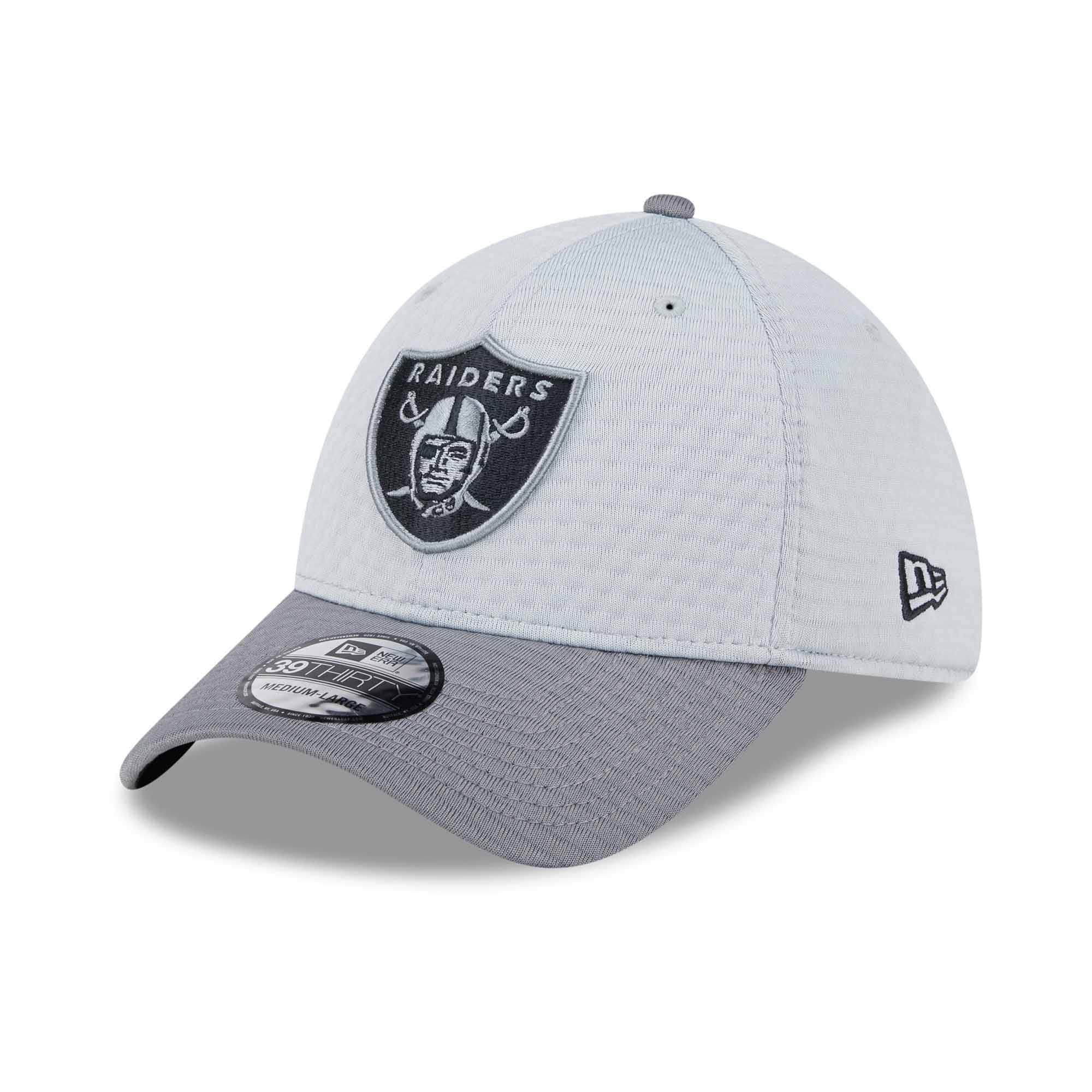 Las Vegas Raiders 2024 NFL Training Camp New Era 39THIRTY Flex Cap Gray