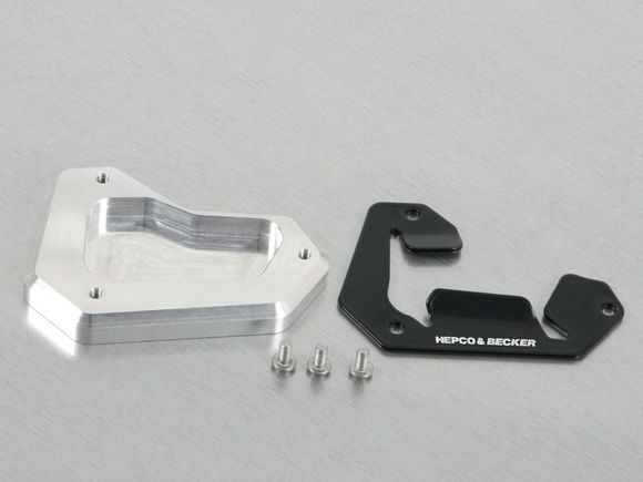 Hepco & Becker side stand extension - black/silverTRIUMPH 1200 TIGER 1200 EXPLORER ABS - 2016 - 2017Ref: Hbe04603A / 42117547 00 91