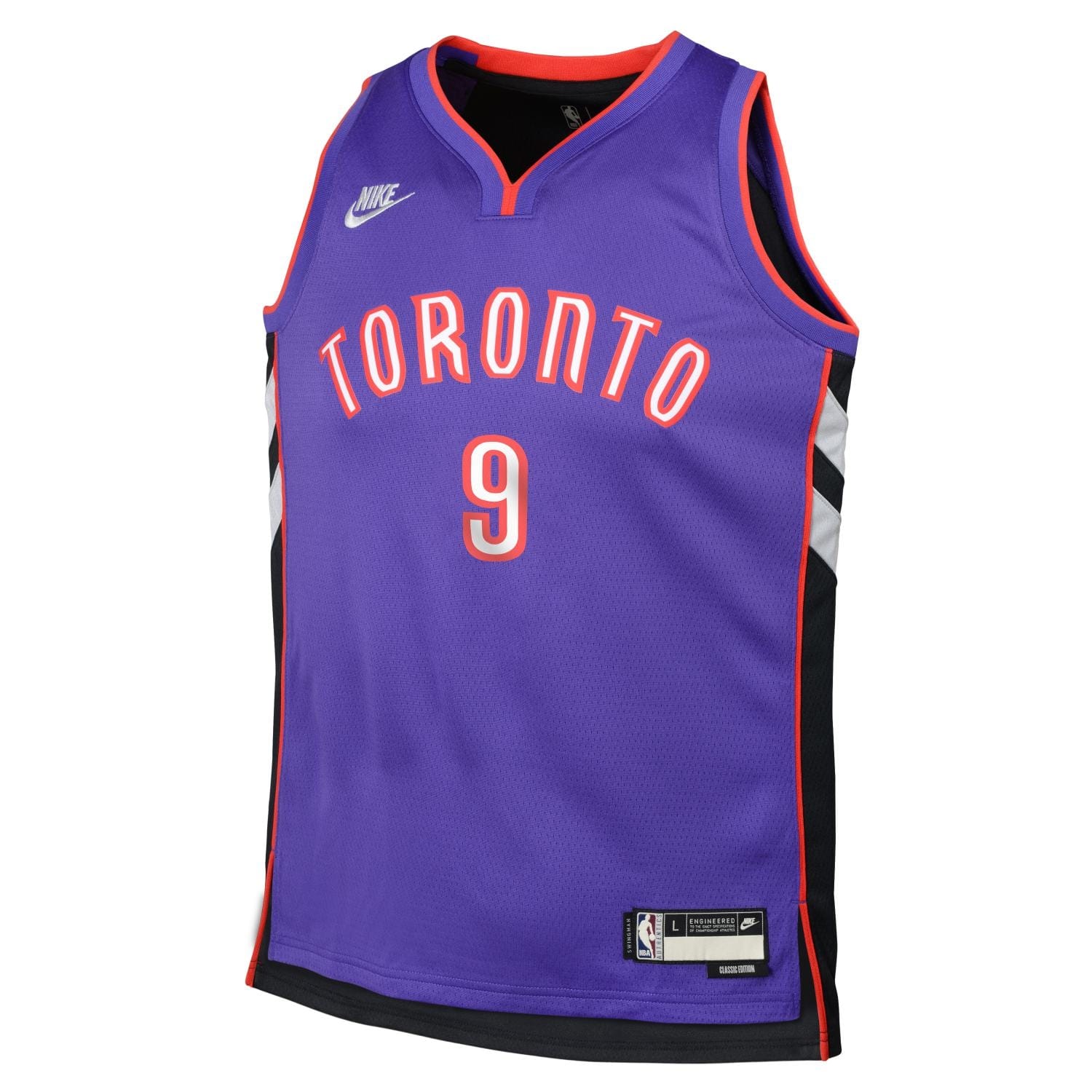RJ Barrett #9 Toronto Raptors Hardwood Classics Nike Swingman NBA Jersey (YOUTH)