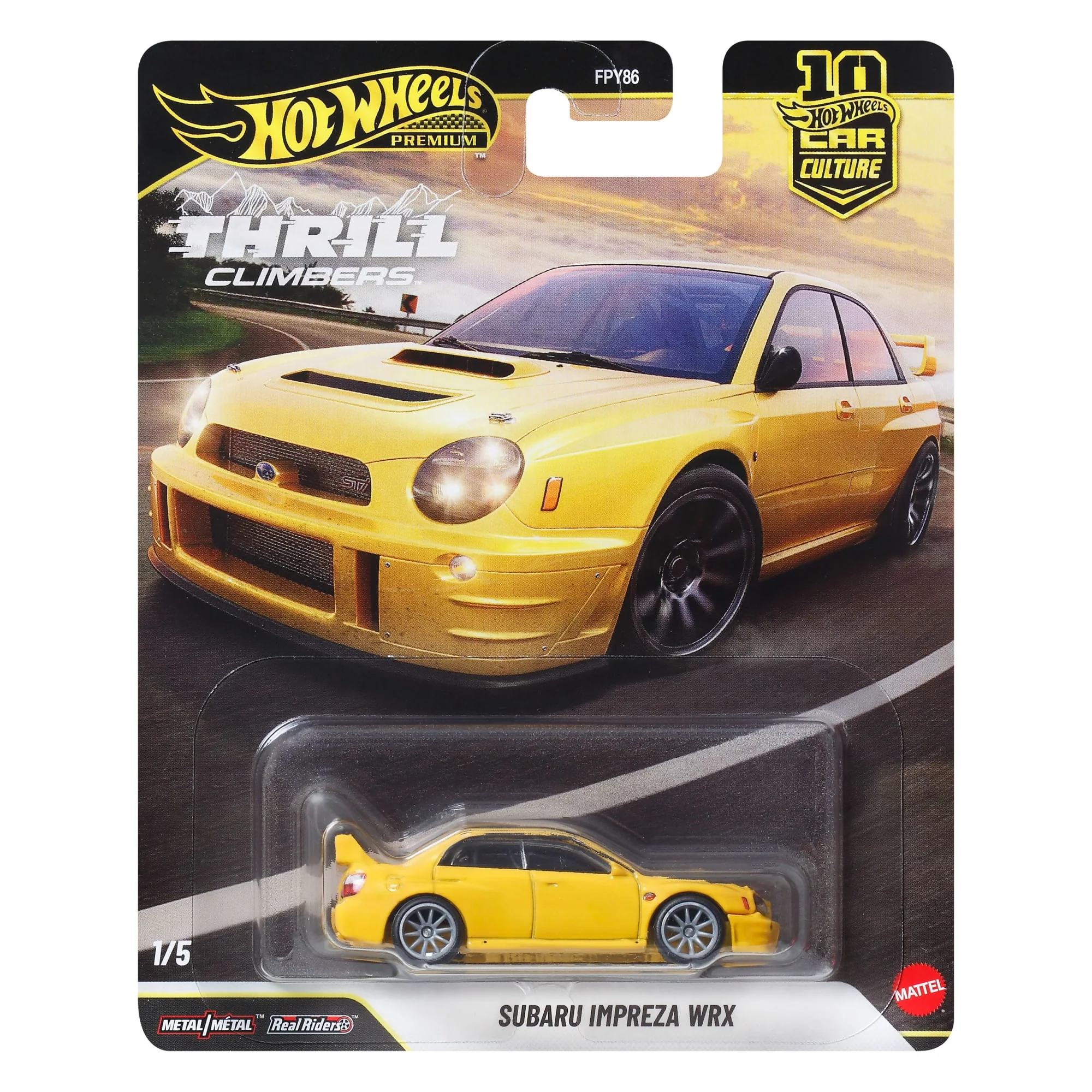 Hot Wheels Premium Car Culture Thrill Climbers Subaru Impreza WRX