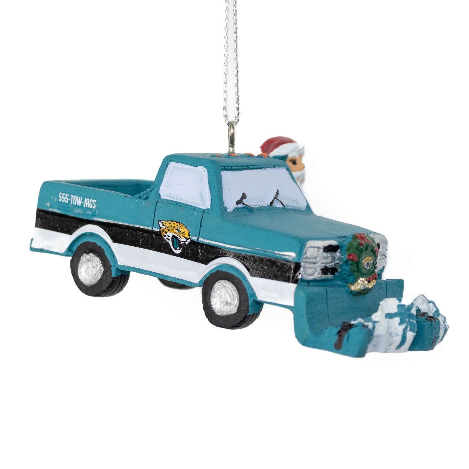 Jacksonville Jaguars NFL Snow Plow Truck Christmas Ornament