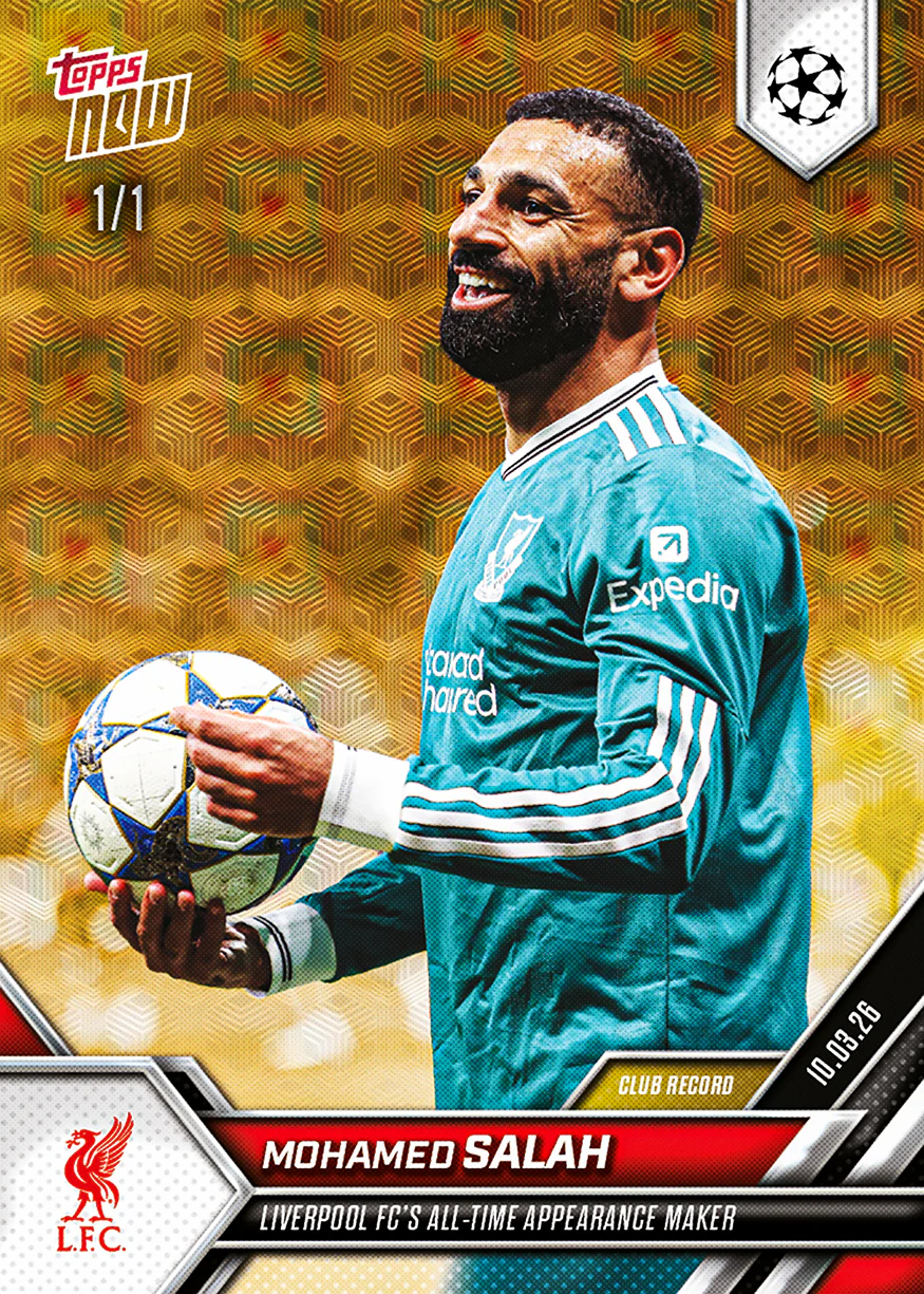 Mohamed Salah - 2025-26 UCL Topps NOW® - Card 100 - PR: 1194