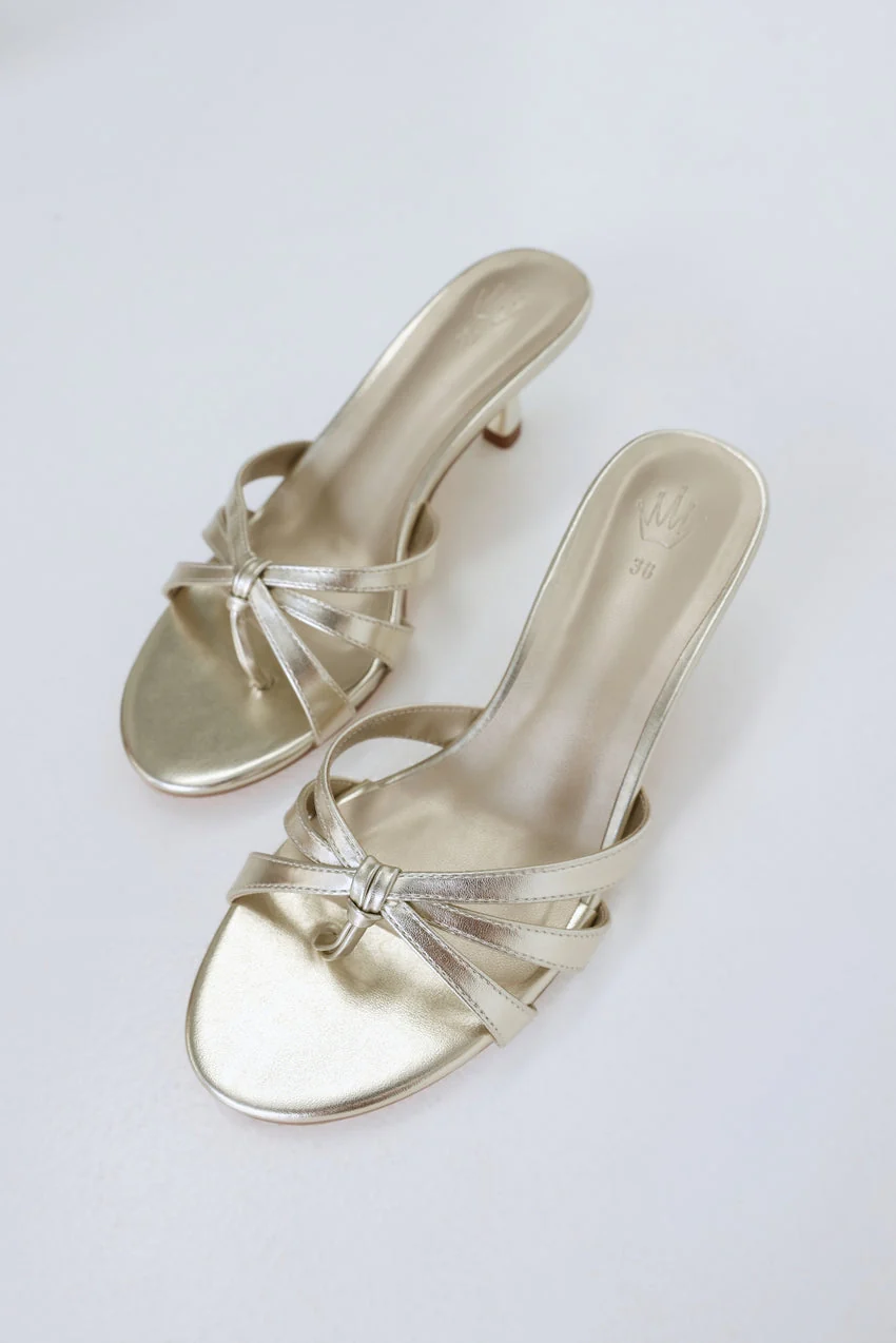 The Roxy Heels Gold PU