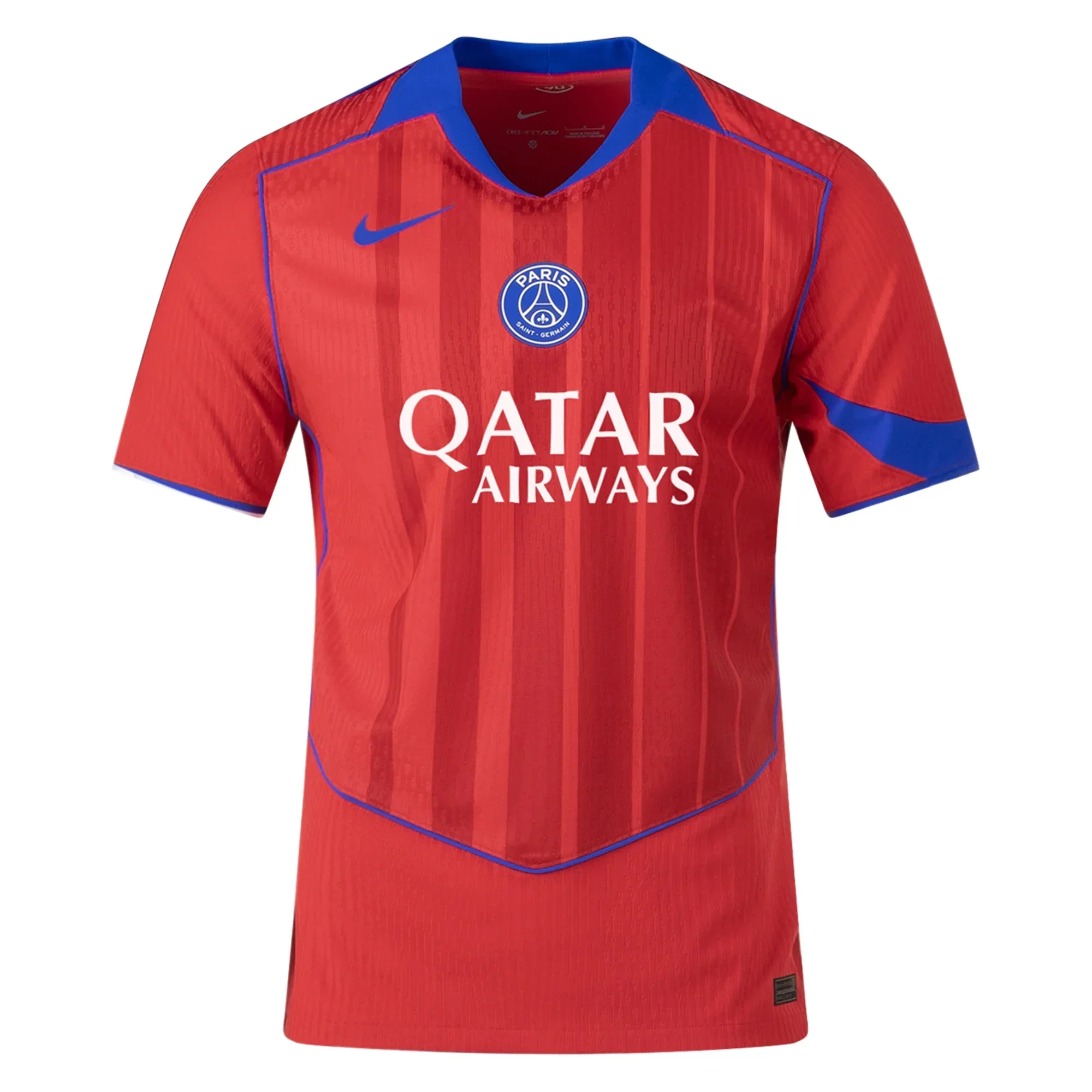 Men's Paris Saint-Germain Authentic Third Jersey 25/26 (Sport Red/Hyper Royal)
