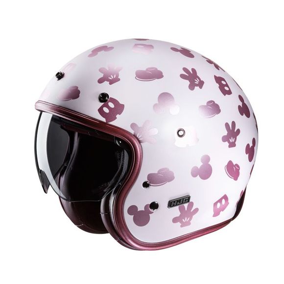 HJC V31 Open-Face Helmet - DISNEY MICKEY - Pink / WhiteRef: HJ1119-CMC8S
