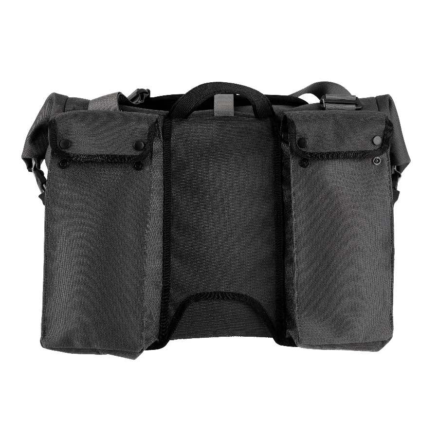 Brompton Borough Roll Top Bike Bag - 28L - dark grey