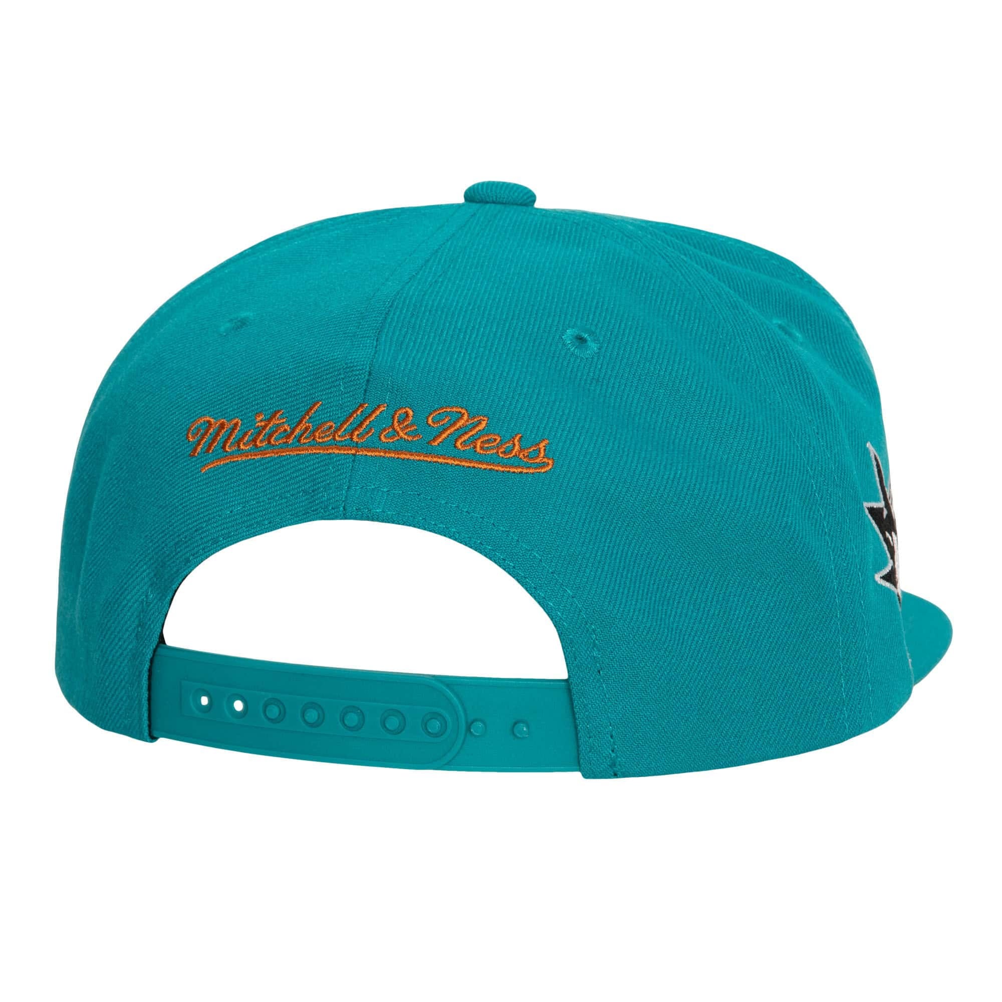 San Jose Sharks Flip Mitchell & Ness Snapback NHL Cap Teal
