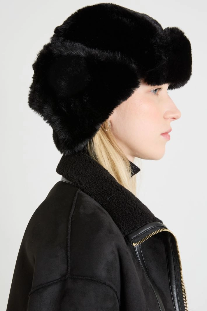 Aviator hat - BLACK