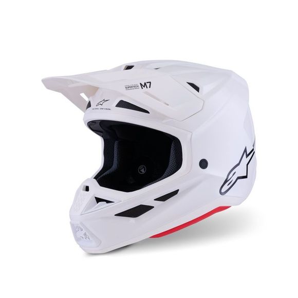 Casque cross Alpinestars S-M7 SOLID 2026 - BlancRef : AP4042