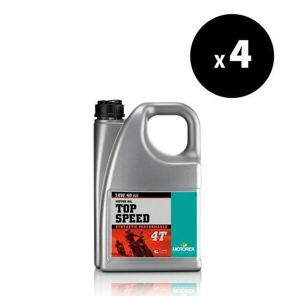 Huile moteur Motorex Top Speed - 10W40 4L x4 UniverselRef : MX00173A / 3042896
