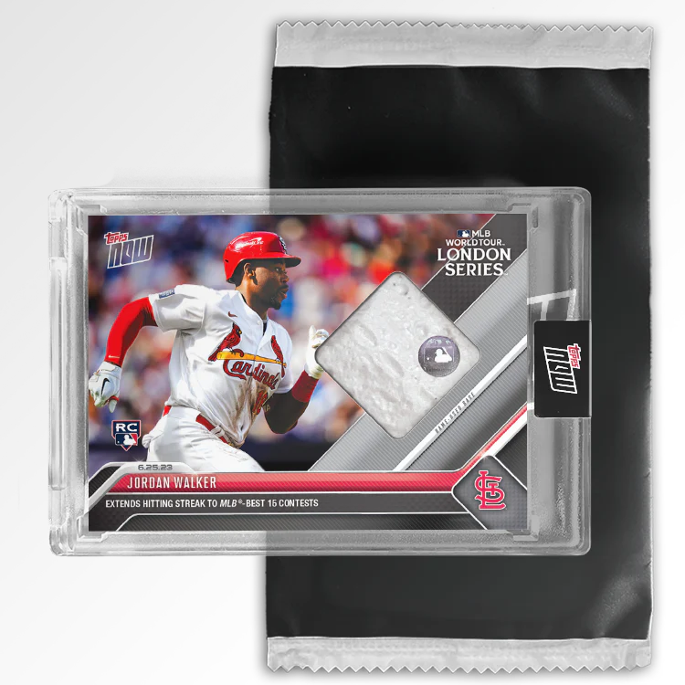 Game-used Base Relic # to 99 or Lower - Jordan Walker - 2023 MLB TOPPS NOW® Card 494