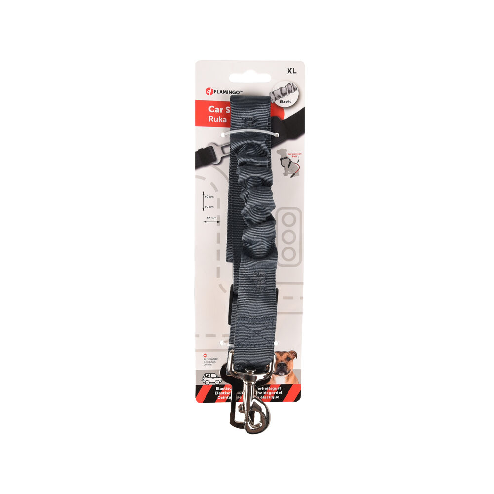 Flamingo Car Safety Belt Ruka - Grey - S