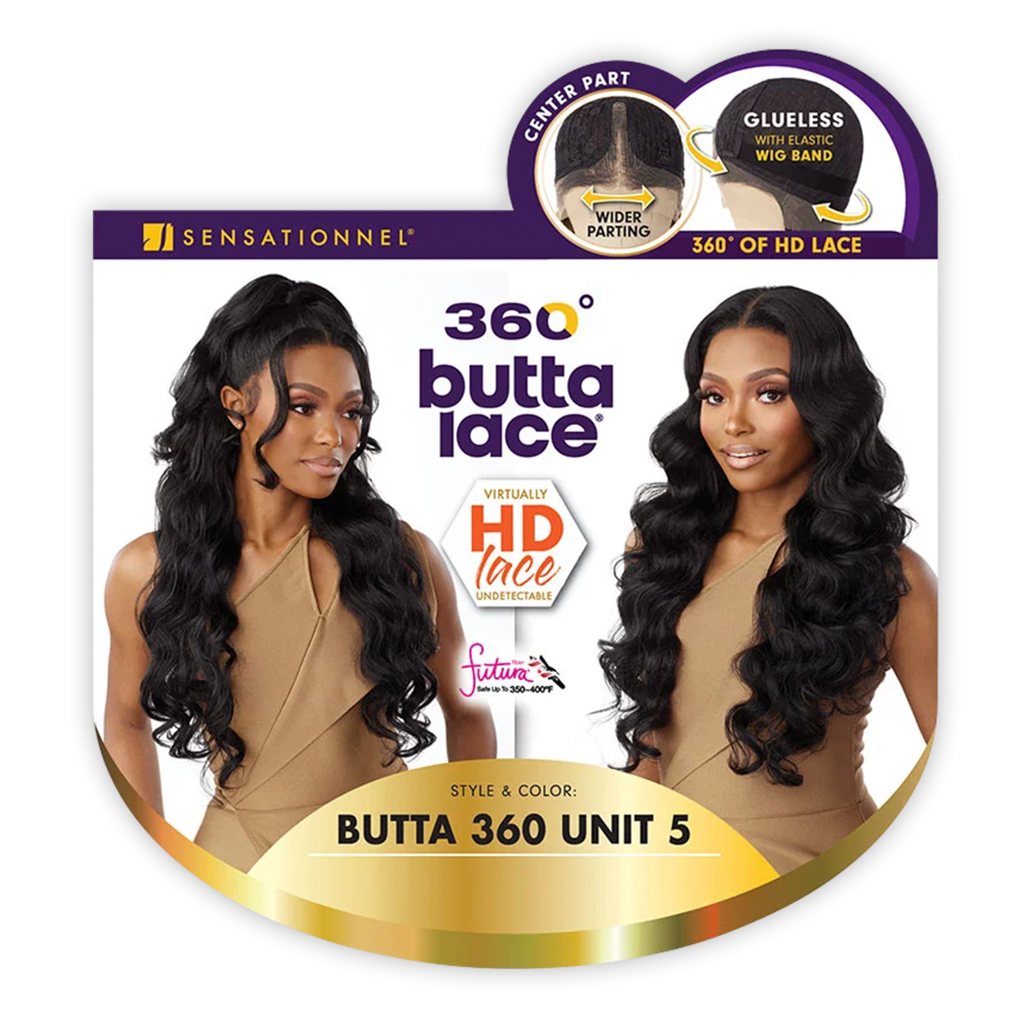 Sensationnel HD Lace Front Wig Glueless Butta 360 Unit 5