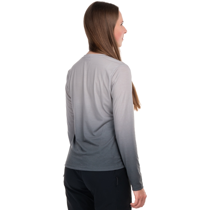 CUBE MTB Soft Touch Round Neck Long Sleeve Jersey Women - grey