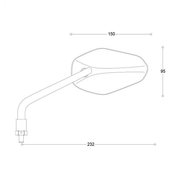 Rétroviseur Barracuda EGO E-VERSION (la paire) Universel - CarboneRef : BAR0102