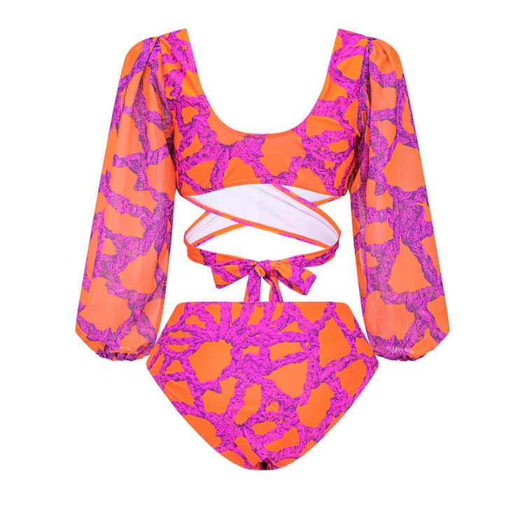 Siesta Full Sleeves Bikini - Pink