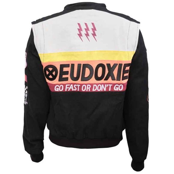 Blouson Moto Eudoxie JN RACING PRO - Noir / BlancRef : EUD0045