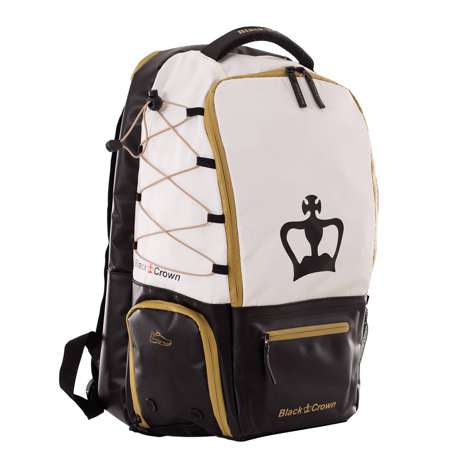 BACKPACK BLACK CROWN RAPTOR V2 WHITE/GOLD A005990