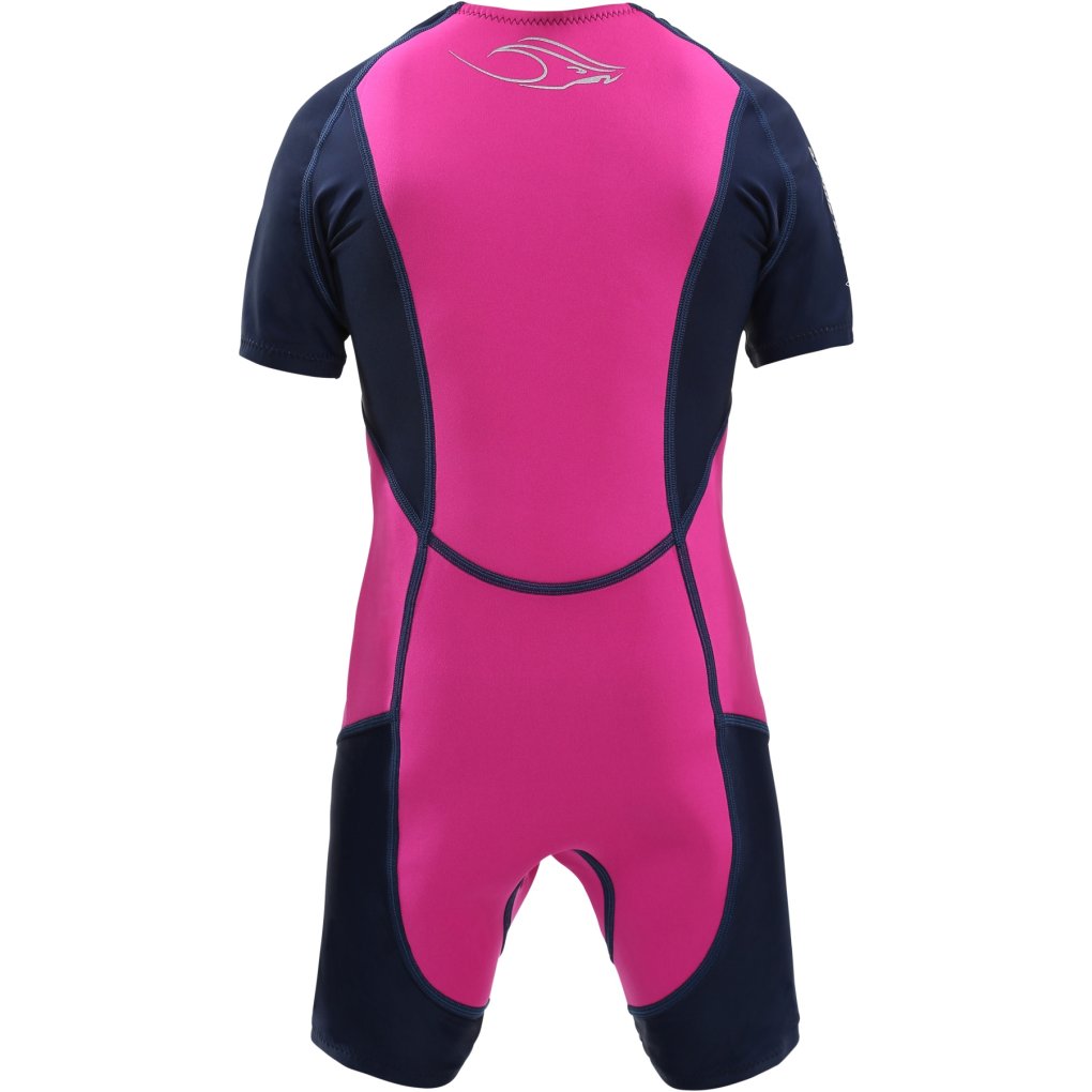 AQUASPHERE Stingray HP Short Sleeve Neoprene Suit Kids - Pink/Navy Blue