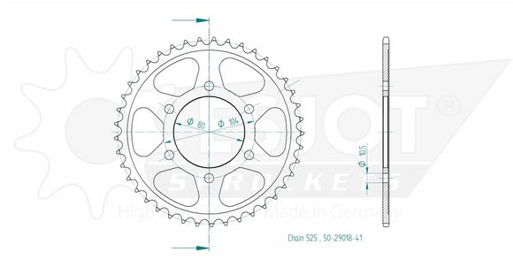 Esjot crown 41 teethRef: Esjo00056A / 12112982