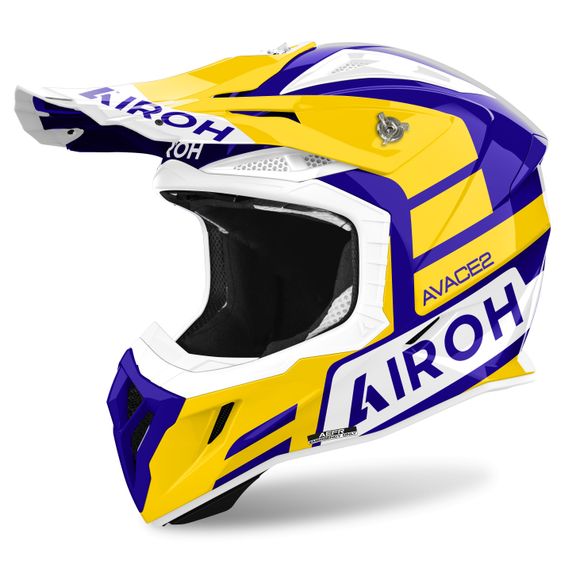 Airoh AVIATOR ACE 2 cross helmet - SAKE 2024 - Yellow / BlackRef: AR1345