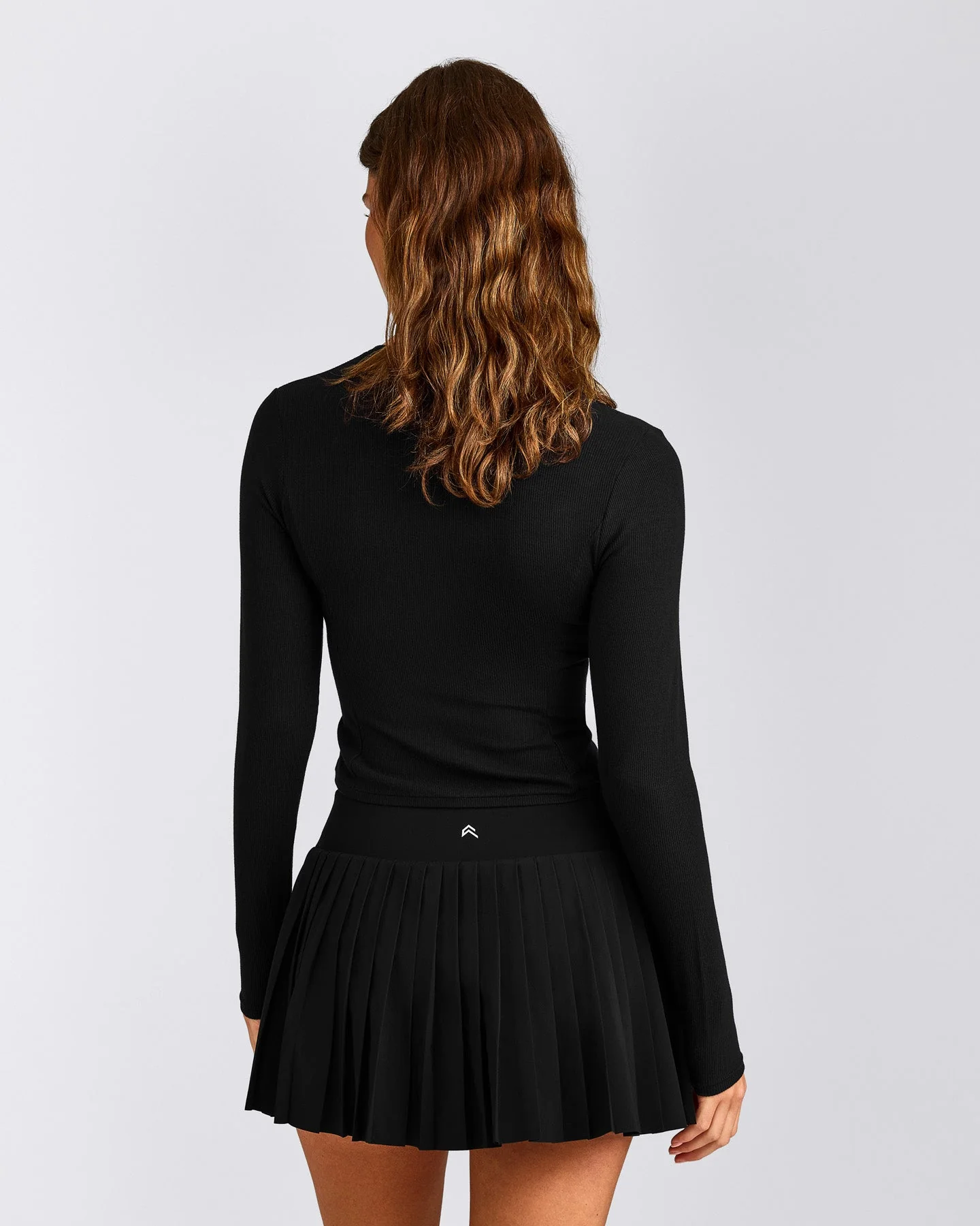 Mellow™ Rib Mid Long Sleeve Cardigan | Black