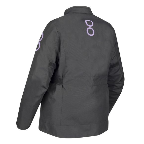 Blouson Moto Bering LADY PAMELA QUEEN SIZE - Noir / RoseRef : BR1613