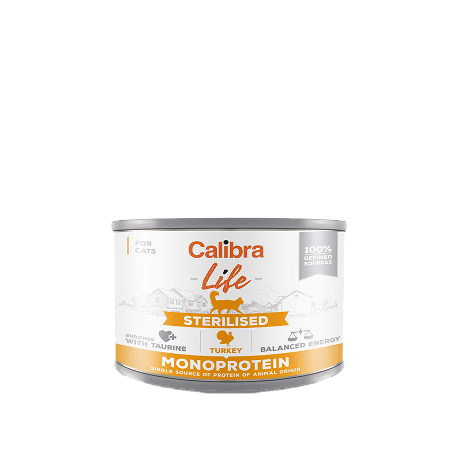 Calibra Cat Life Sterilised Wet Food - Turkey - 6 x 200 g