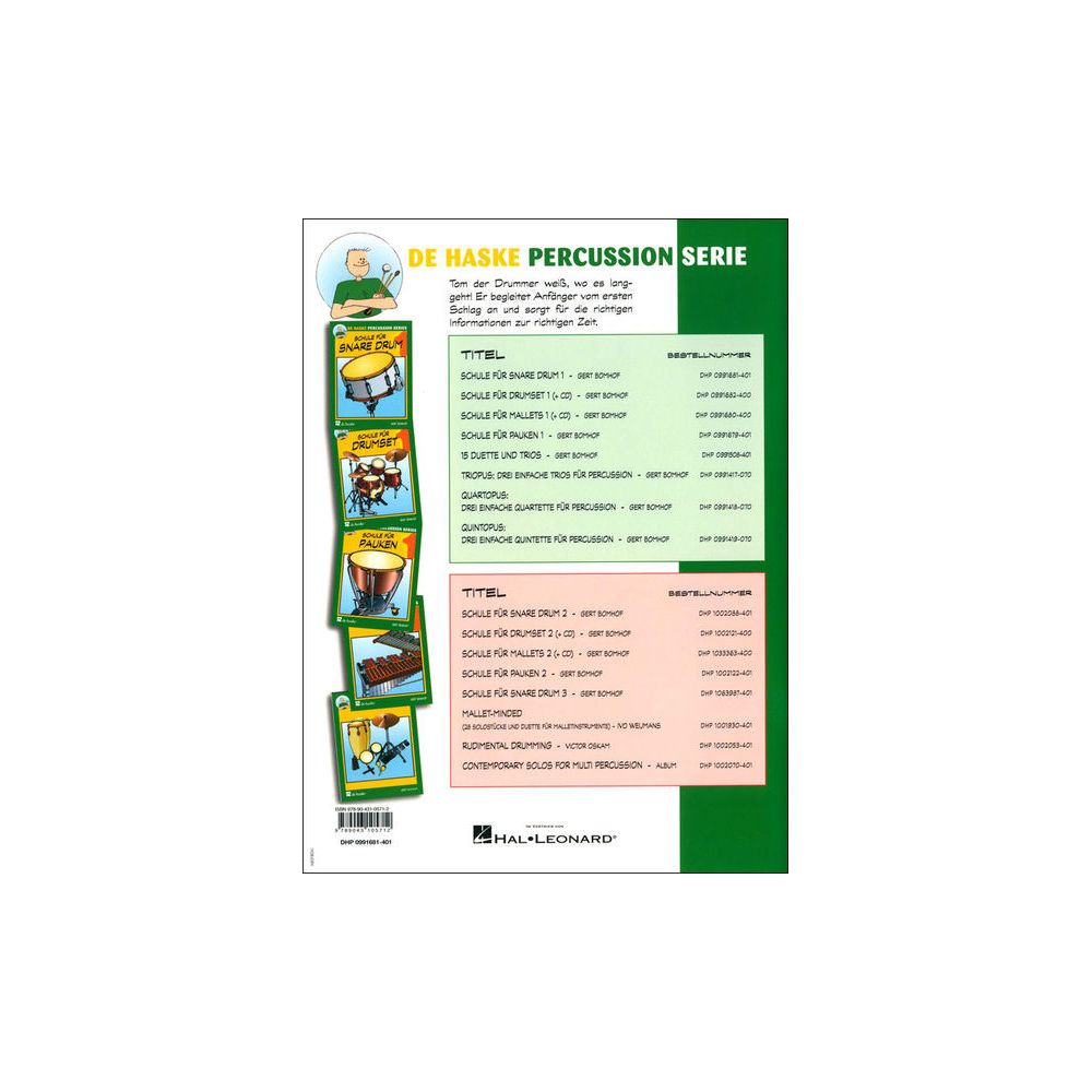De Haske Schule Für Snare Drum 1 – Thomann Ireland
