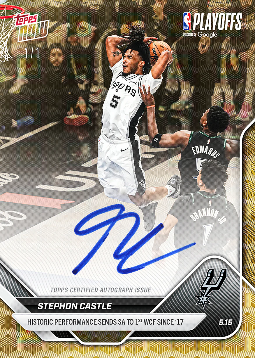 Stephon Castle - 2025-26 NBA Topps NOW® - Card 312