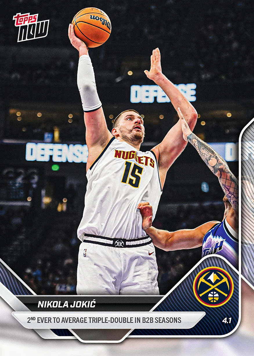 Nikola Jokić - 2025-26 NBA Topps NOW® - Card 237 - PR: 1039