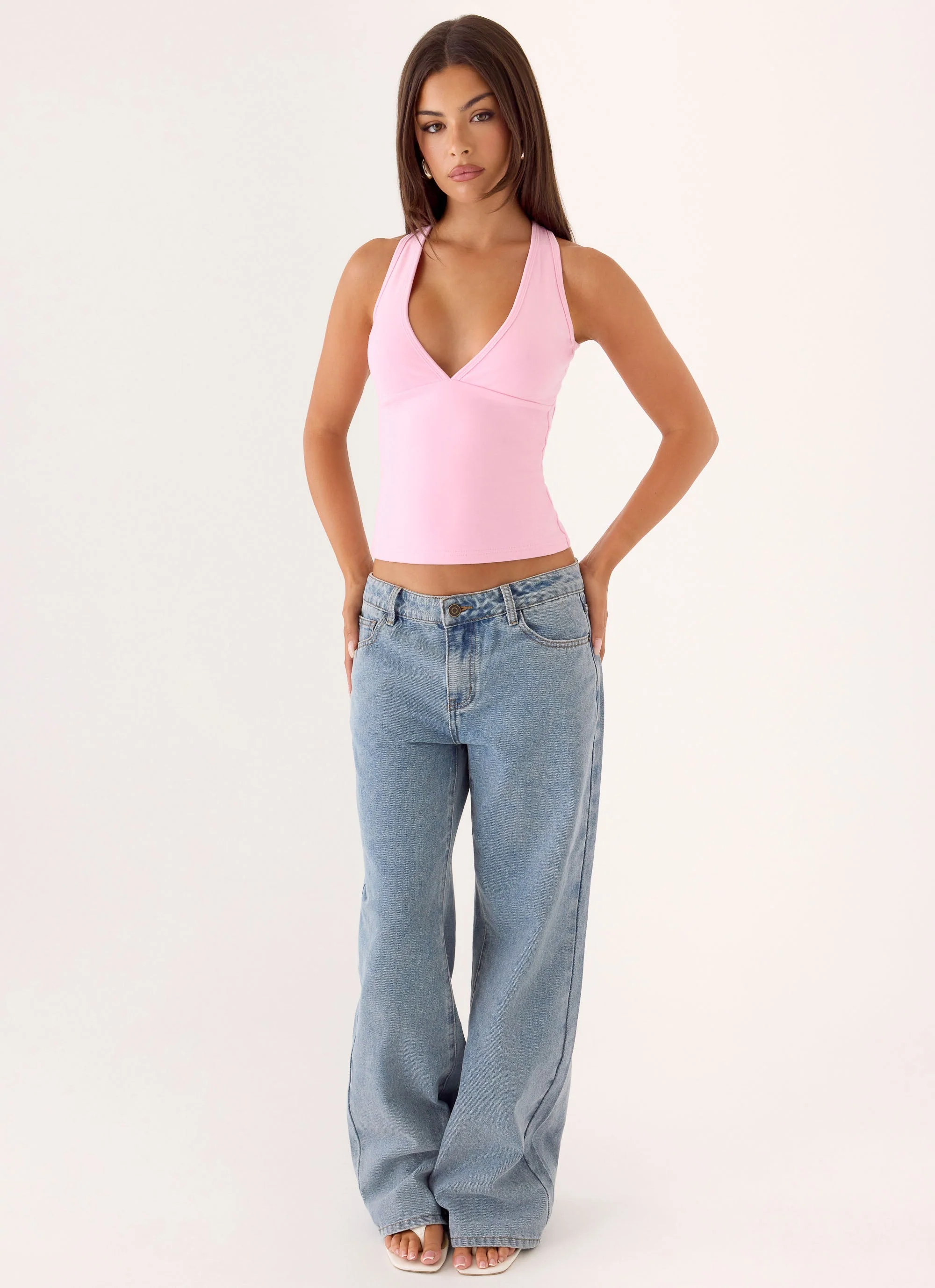 Lua Halter Top - Pink